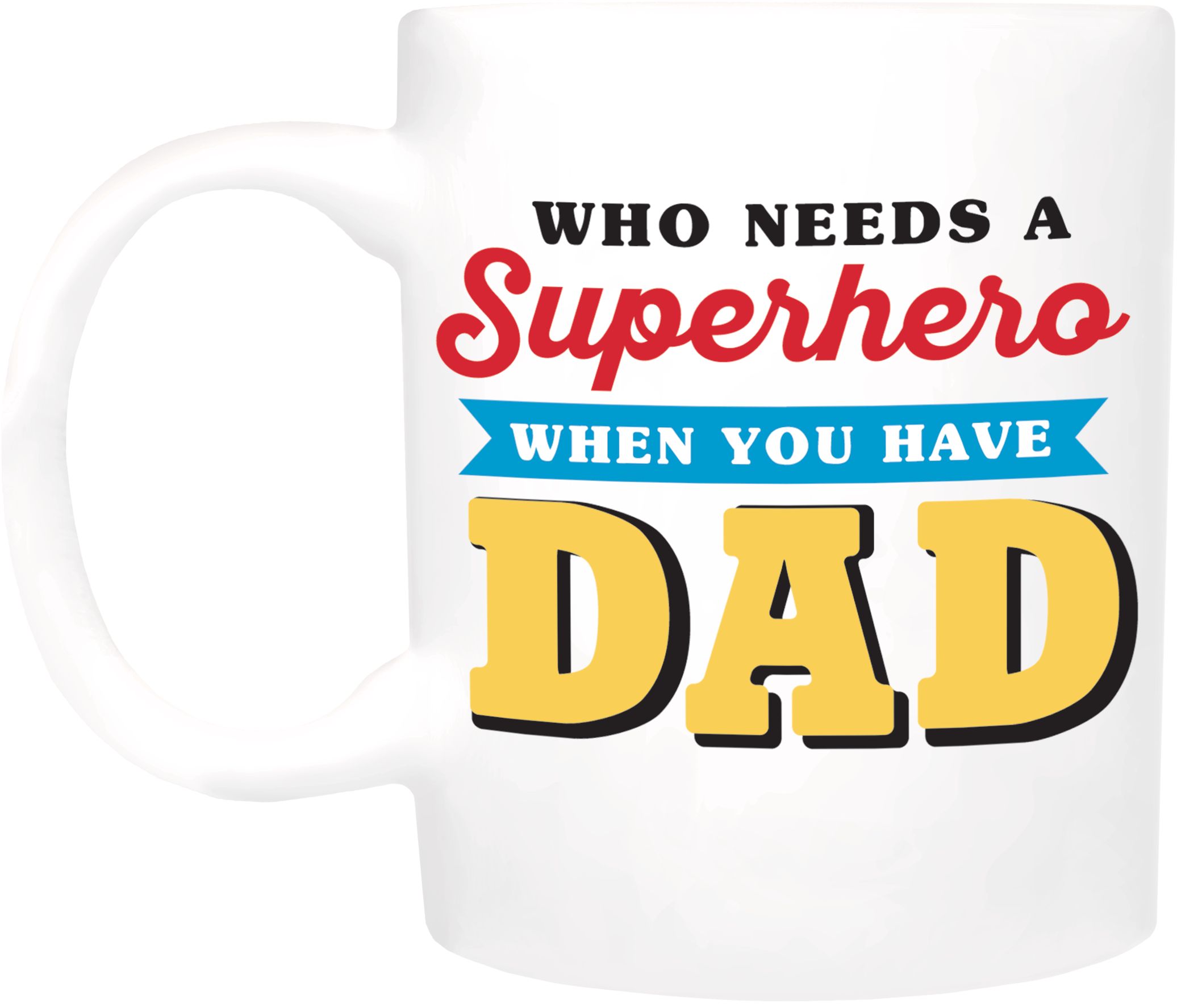 Tasse à café Superhéros Papa Back_Flat