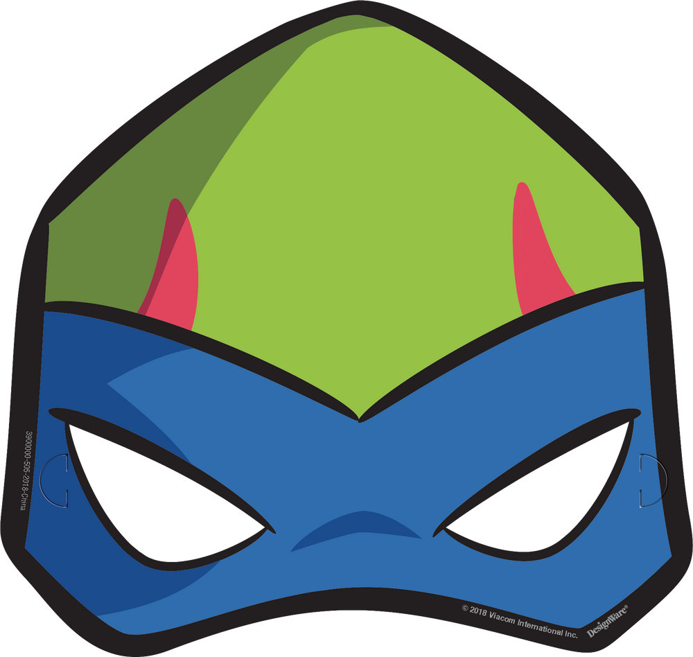 Rise of the Teenage Mutant Ninja Turtles Birthday Party Cardstock Masks ...