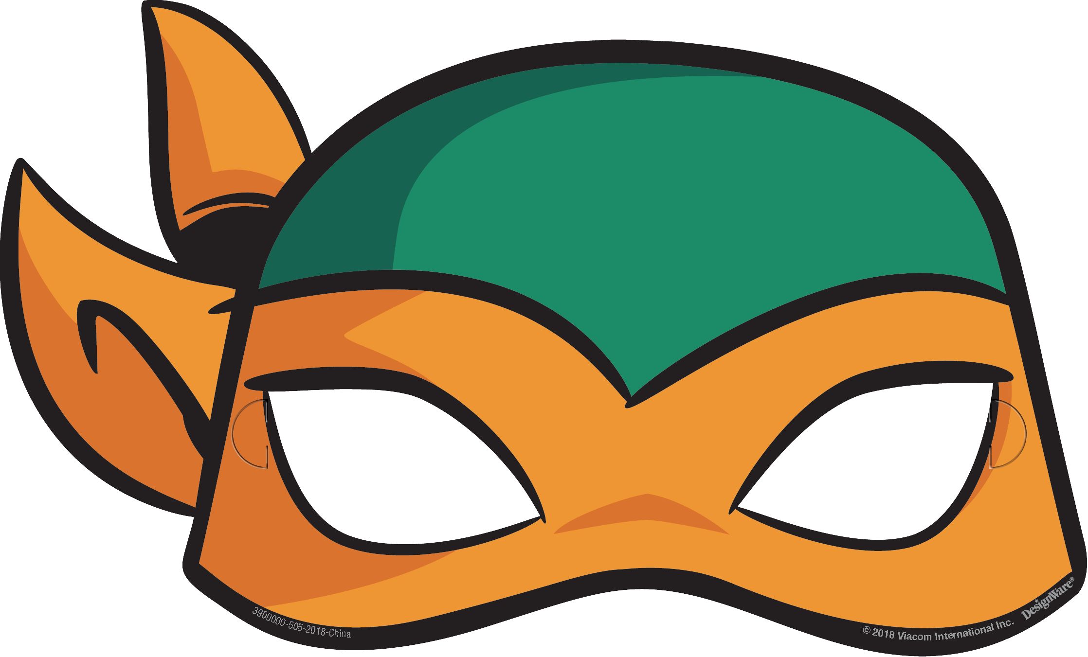 Rise of the Teenage Mutant Ninja Turtles Birthday Party Cardstock Masks ...