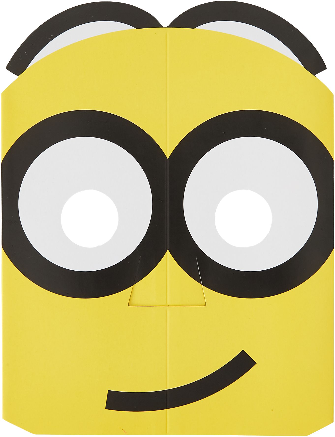 Minions Birthday Party Cardstock Masks, 8-pk Front_Flat