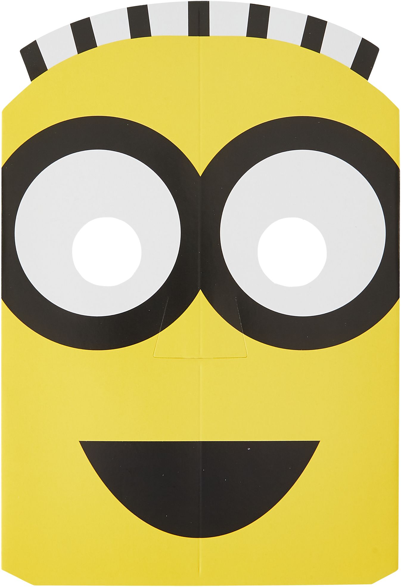 Minions Birthday Party Cardstock Masks, 8-pk Front_Flat