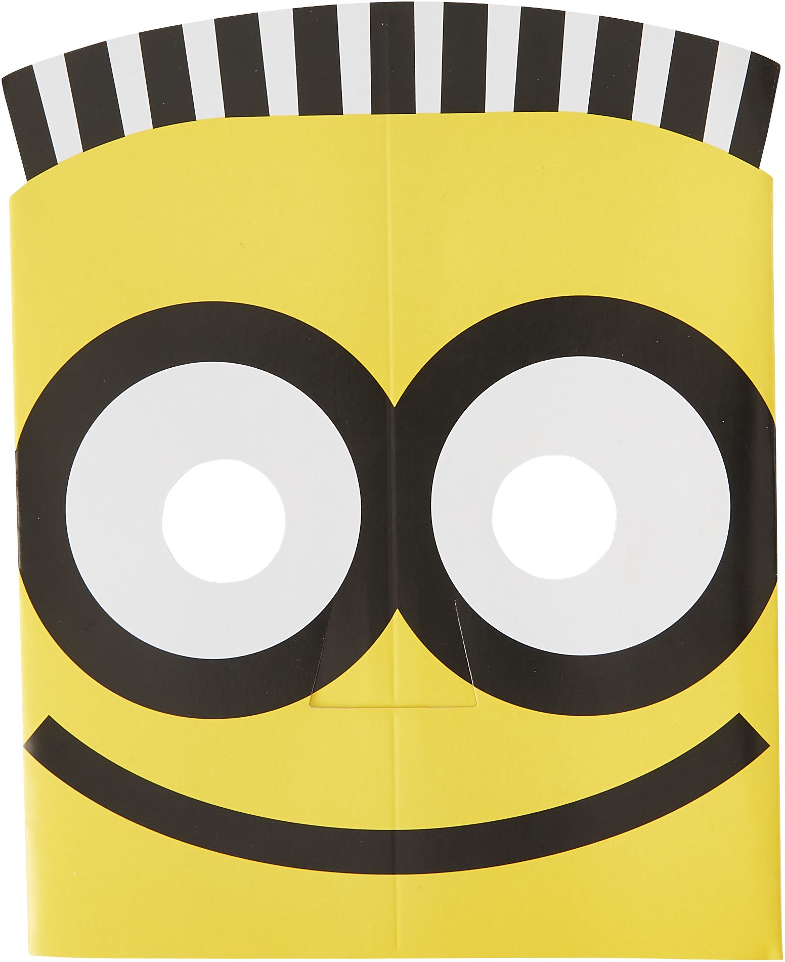 Minions Birthday Party Cardstock Masks, 8-pk Front_Flat