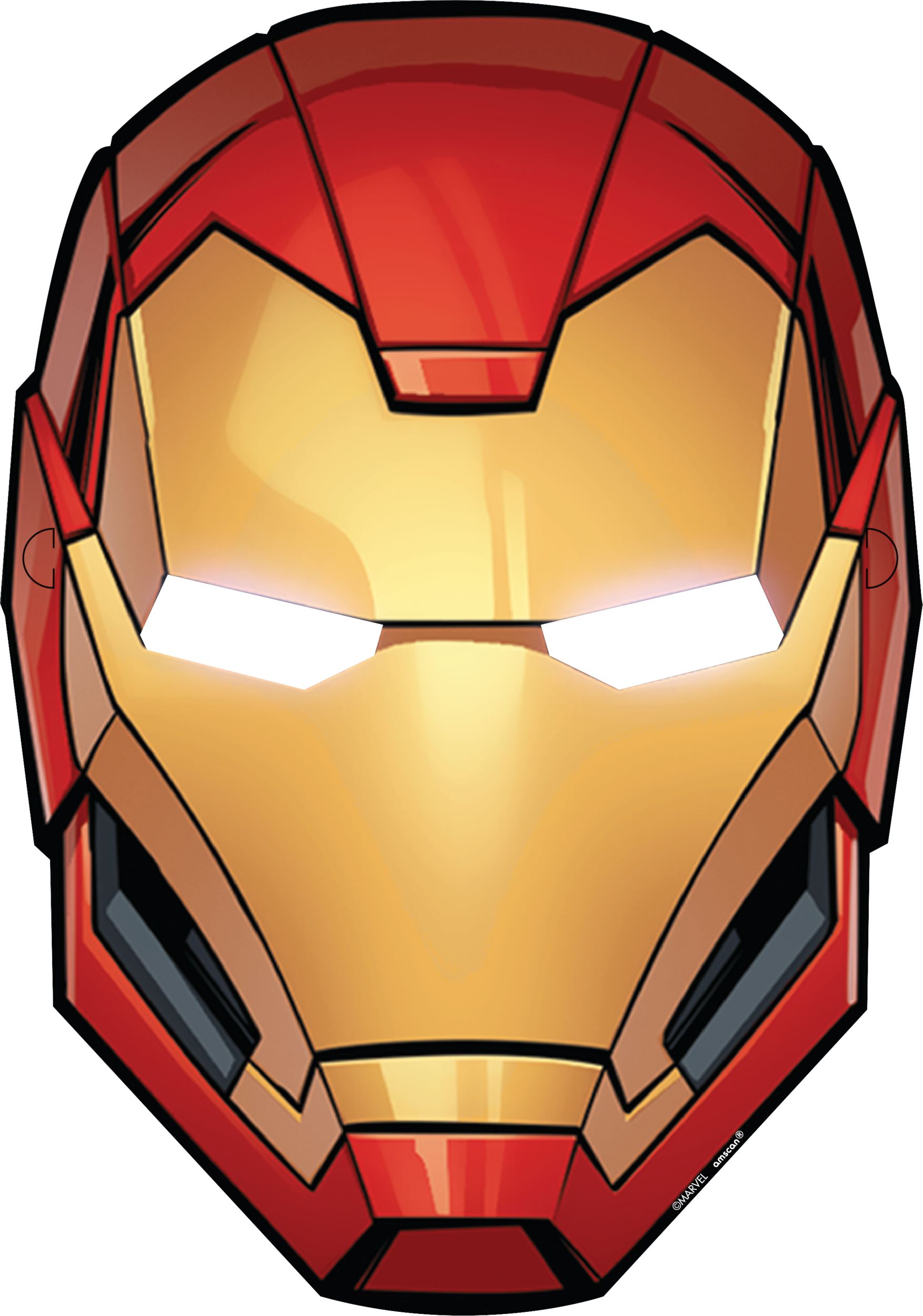 Disney Marvel Avengers Captain America Paper Face Masks, Blue/White, One Size, 8-pk, Wearable Costume Accessories for Birthdays/Halloween Front_Flat