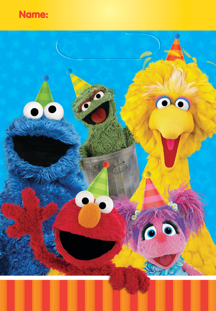 Sesame Street Birthday Party Favour Bags, 8pk Canadian Tire