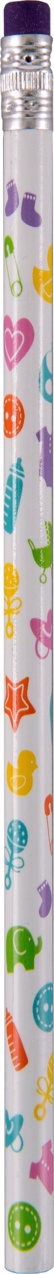 Baby Shower Pencils, 12-pk Overhead_Flat