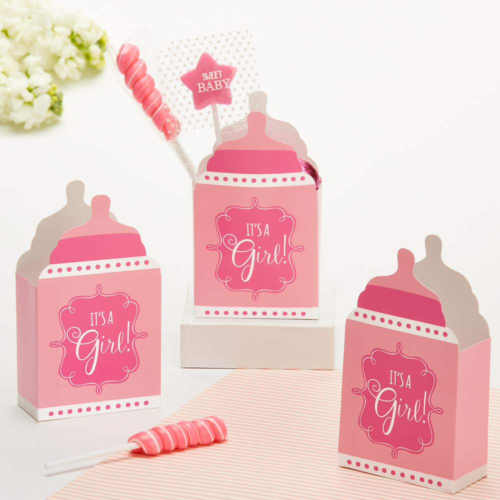 It s a Girl Baby Shower Favour Boxes 24 pk