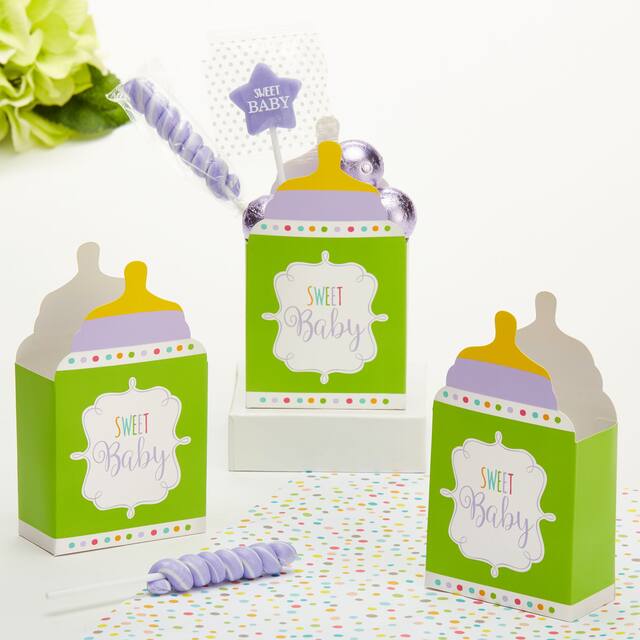 Gender-Neutral Baby Shower Favour Boxes, 24-pk Composite_or_Mixed