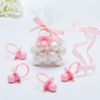 Pacifier Favour Charms, Assorted Colours, 8-pk, for Baby Shower/Gender Reveal Composite_or_Mixed
