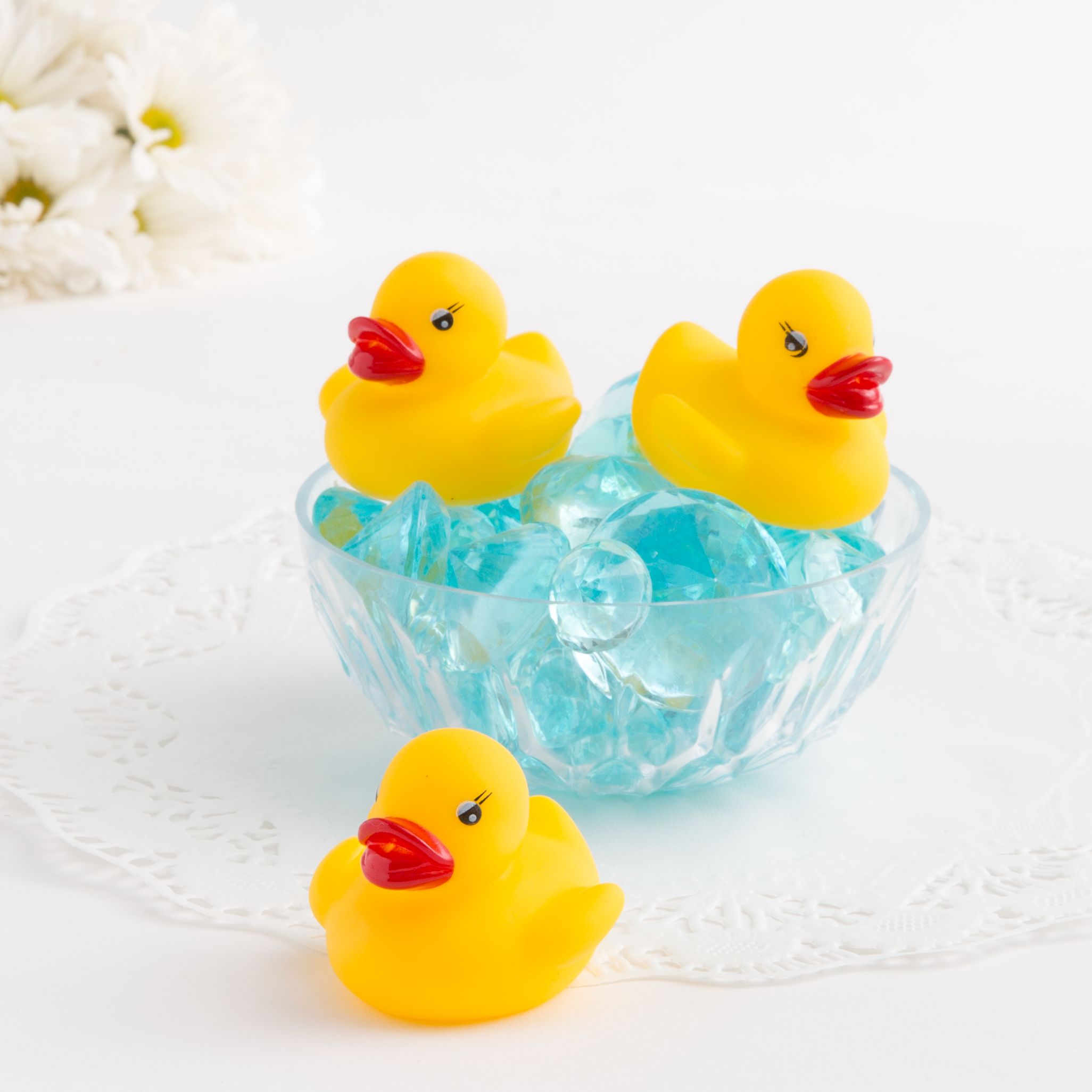 Rubber Duck Favour Charms, Yellow, 3-pk, for Baby Shower/Gender Reveal Composite_or_Mixed