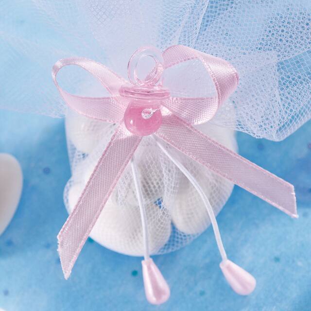 Pacifier Baby Shower Favour Ties, 6pk Party City