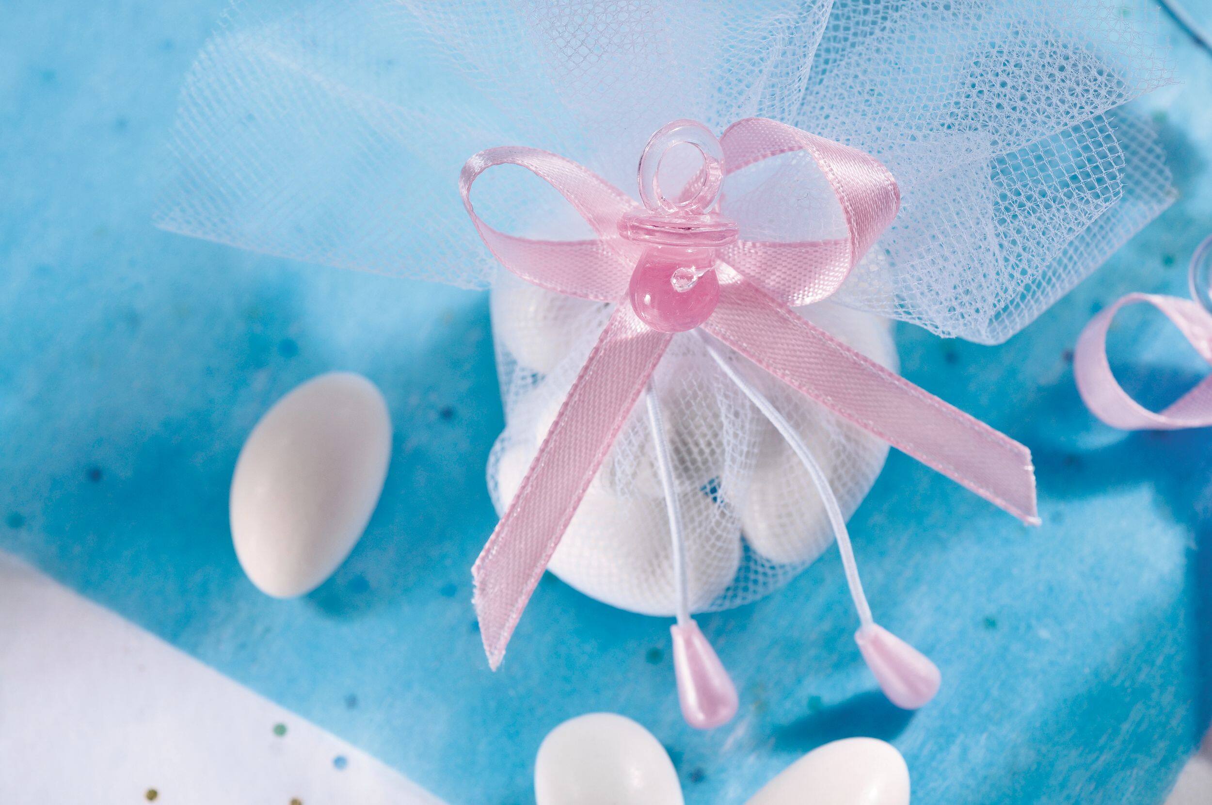 Pacifier Baby Shower Favour Ties, 6pk Party City