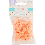 Breloques cadeaux Fête prénatale, mini bébé en plastique, paq. 12 Front_Flat
