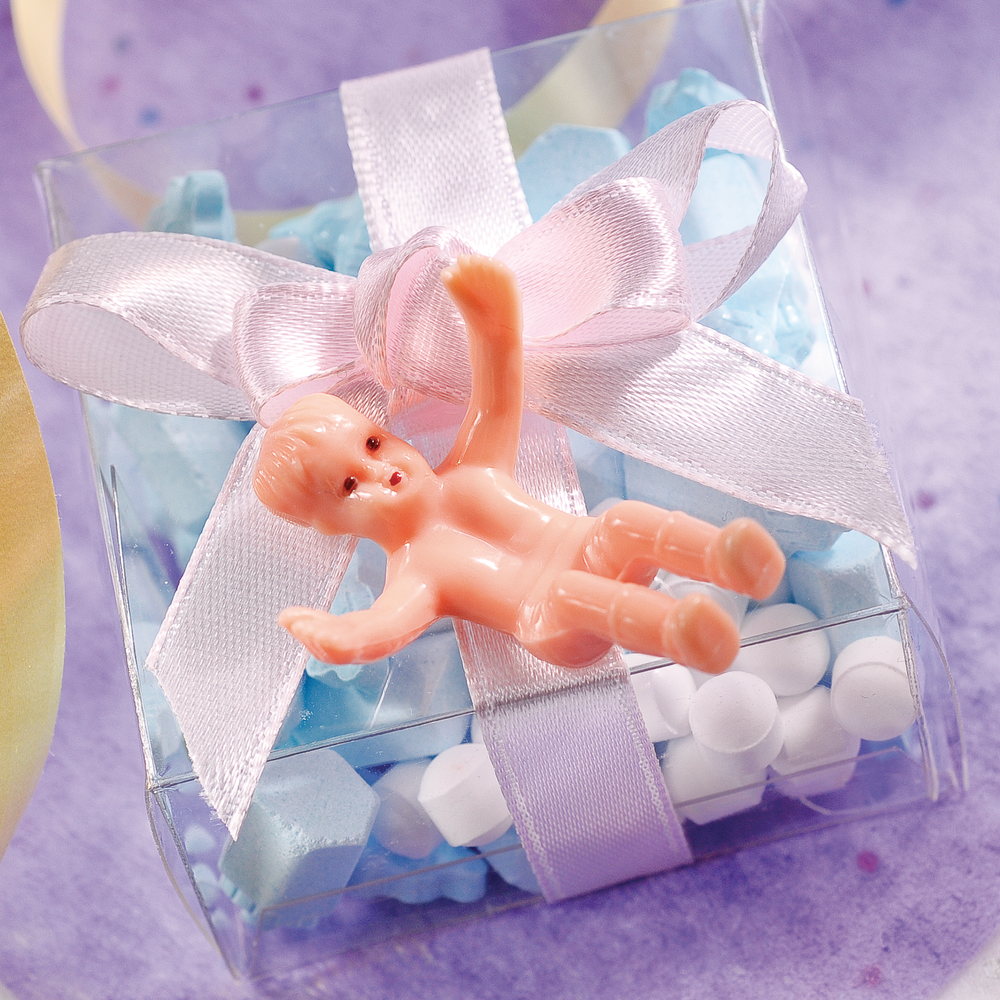 Mini Plastic Babies Baby Shower Favour Charms 12 pk Party City