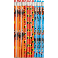 Disney Incredibles 2 Pencils for Birthday Party Favours, 12-pk Front_Flat
