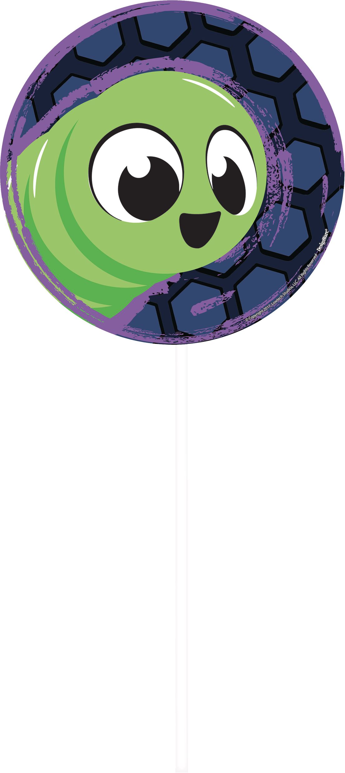 Accessoires de cabine photo pour fête d'anniversaire Slither.io, paq. 13 Front_Flat