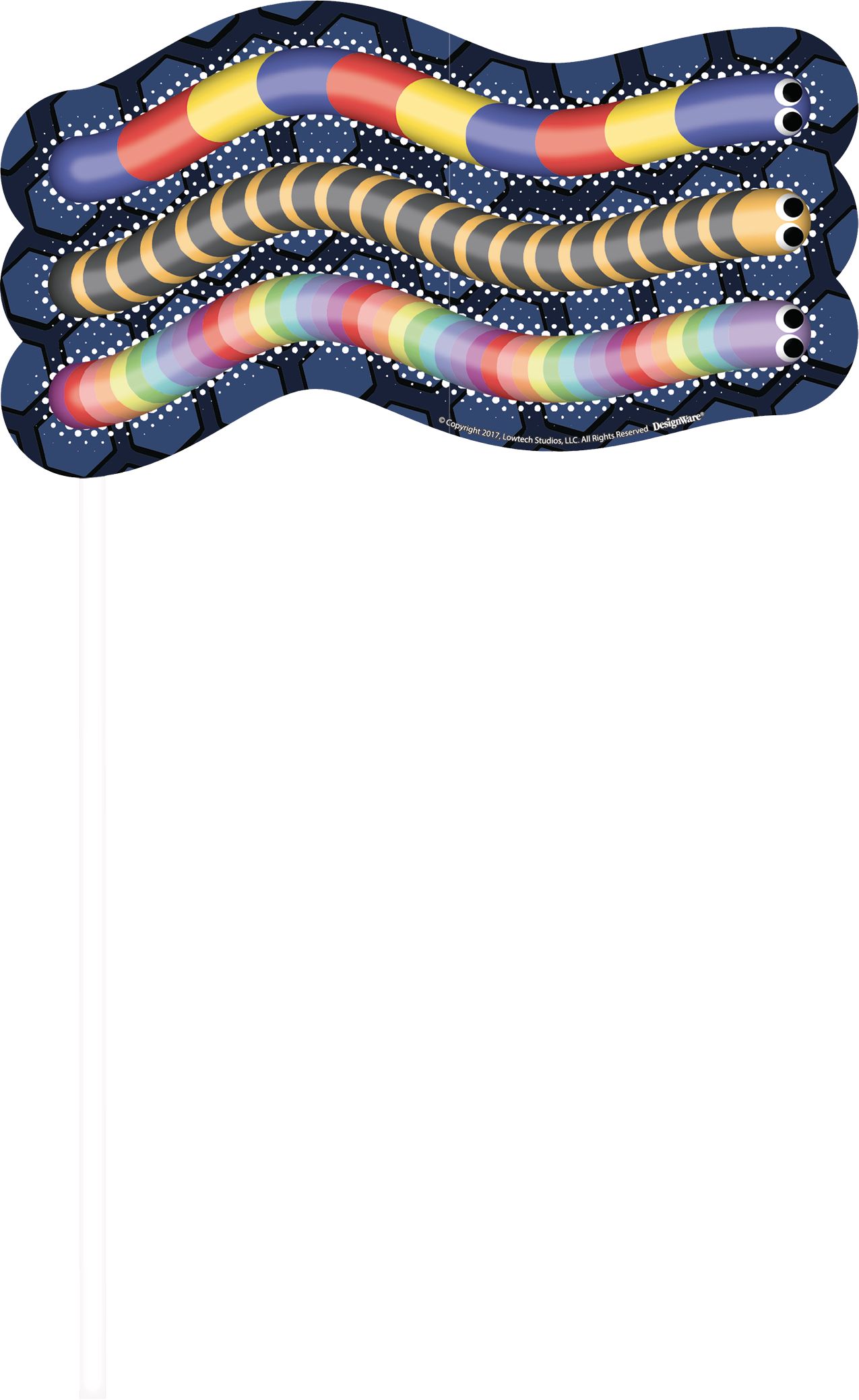 Accessoires de cabine photo pour fête d'anniversaire Slither.io, paq. 13 Front_Flat