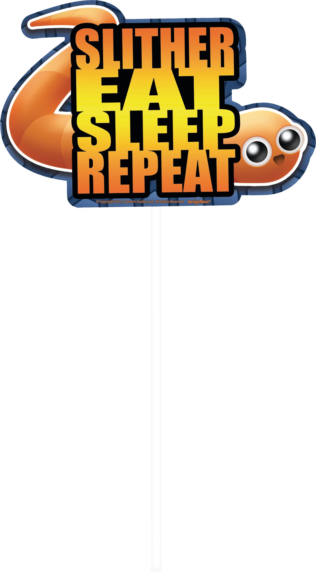 Accessoires de cabine photo pour fête d'anniversaire Slither.io, paq. 13 Front_Flat