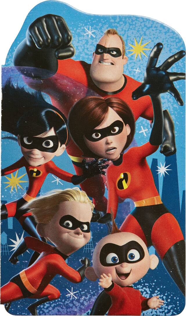 Disney Incredibles 2 Notepads for Birthday Party Favours, 12-pk Front_Flat