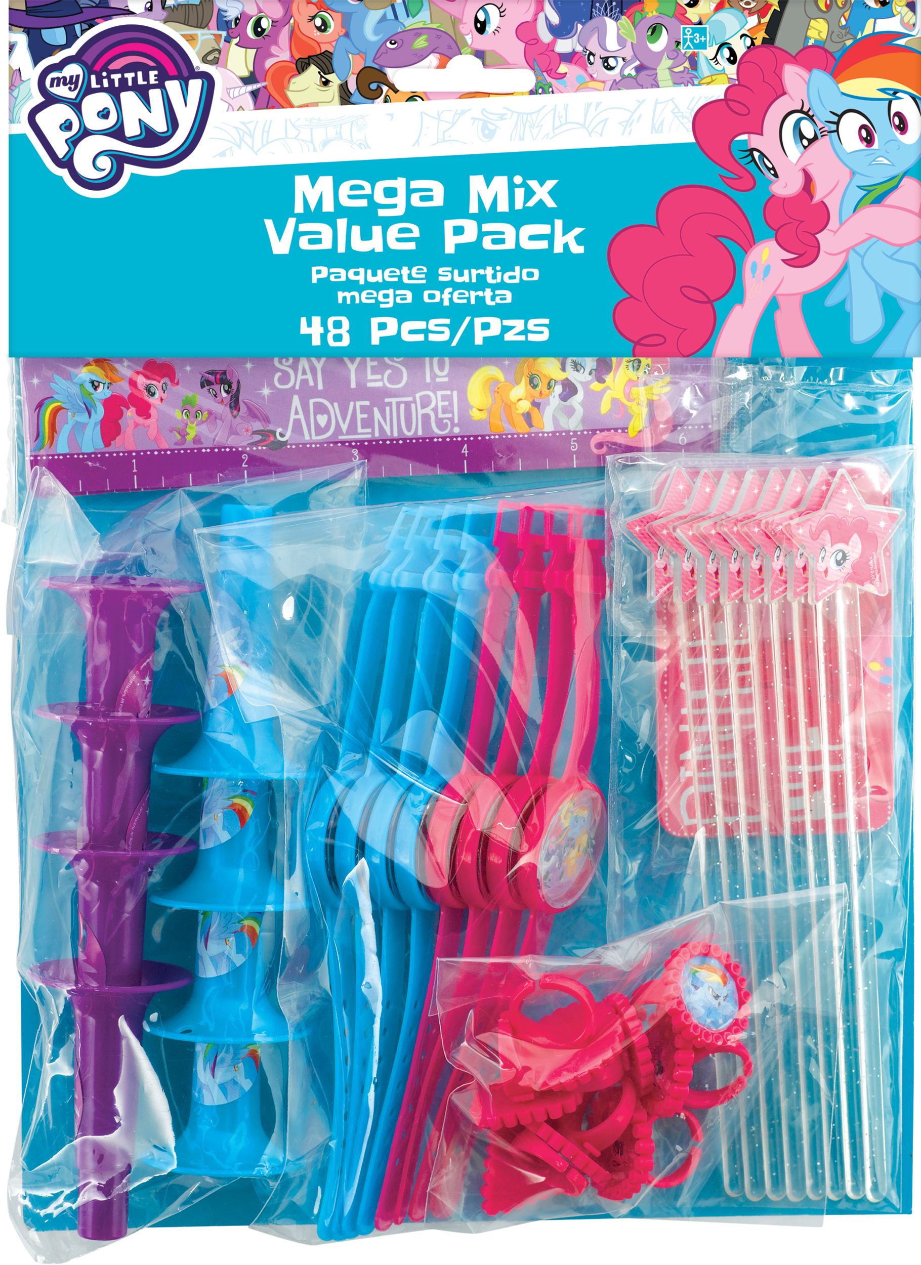 My Little Pony Birthday Party Favour Pack, 48-pc Front_Flat