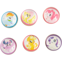 Balles rebondissantes Mon petit poney Aventures/Amitié pour cadeaux-surprises d'anniversaire, paq. 6 Front_Flat