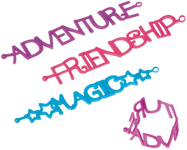 Bracelets de mots Adventure de Ma petite pouliche, rose/violet/bleu, taille unique, paq. 6, cadeaux-surprises à porter pour anniversaires Overhead_Plunge