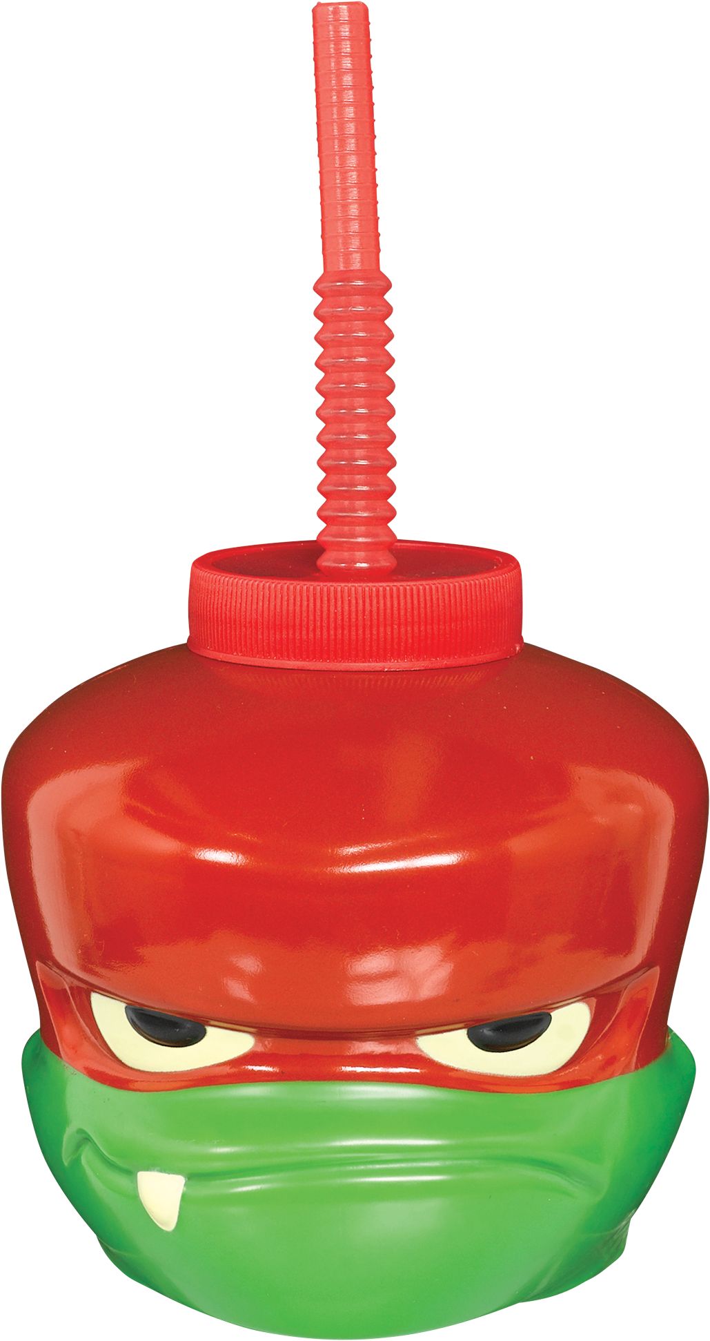Rise of the Teenage Mutant Ninja Turtles Raphael Cup with Straw Front_Flat