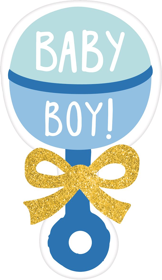 It's a Boy Photo Booth Kit, 21-pc Front_Flat