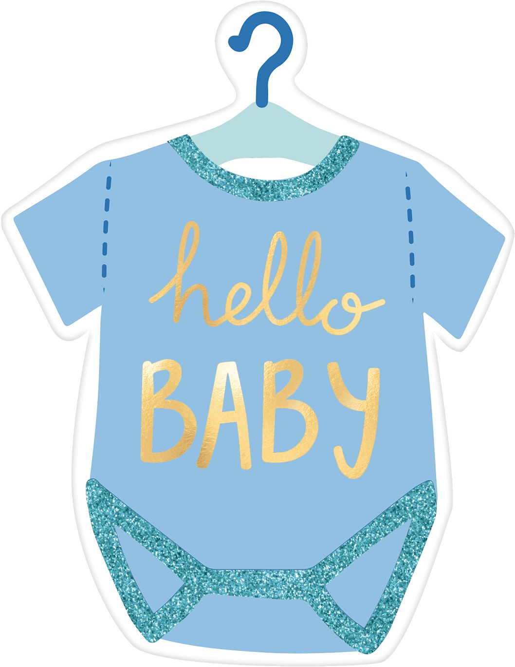 It's a Boy Photo Booth Kit, 21-pc Front_Flat