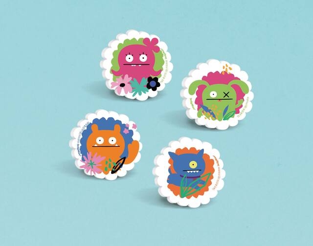 UglyDolls Erasers for Birthday Party Favours, 8-pk, Ages 4+ Front_Elevated