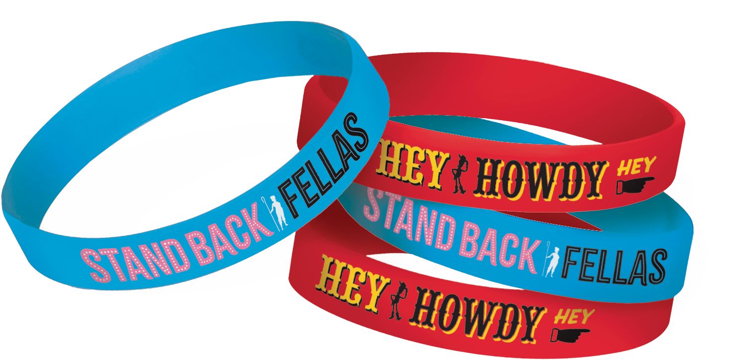 Disney Pixar Toy Story "Hey Howdy" Rubber Bracelet Wristbands, Red/Blue