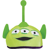Toy Story Alien Hat for Birthday Party/Dress Up, Green/Black Front_Flat