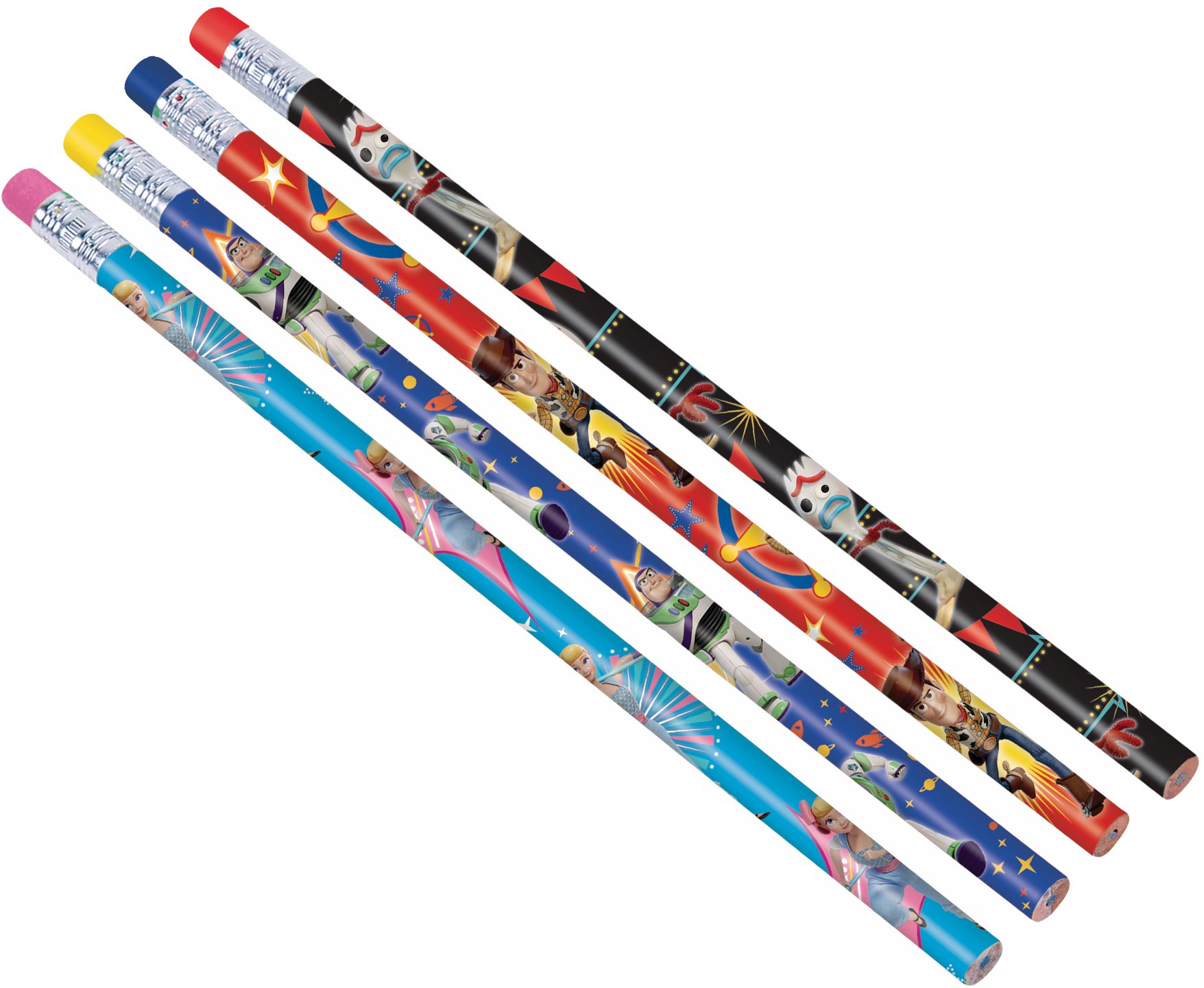 Disney Toy Story 4 Pencils for Birthday Party Favours, 8-pk Overhead_Flat