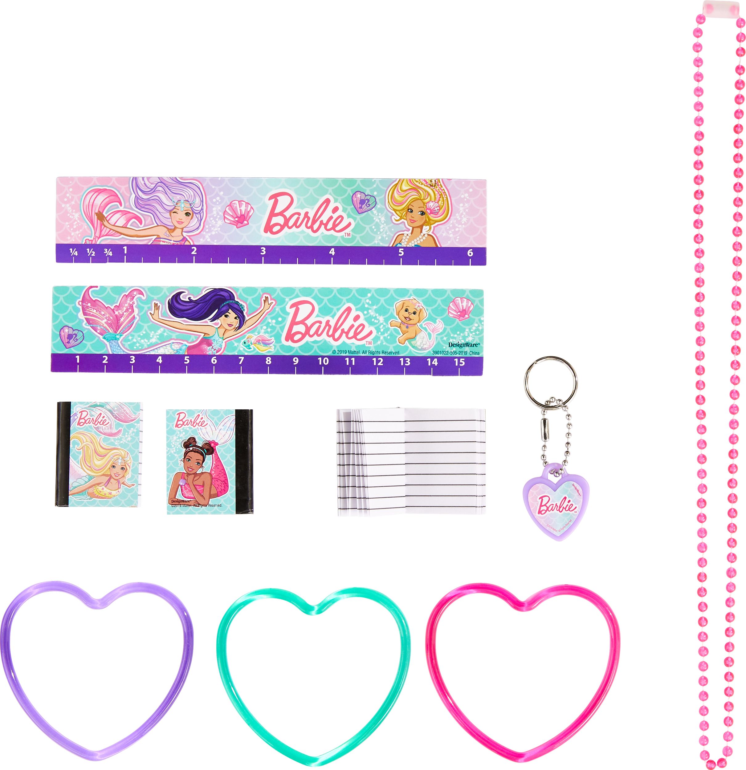 Cadeaux-surprises pour fête d'anniversaire Barbie Sirène, paq. 48, 3&nbsp;ans et plus Overhead_Flat