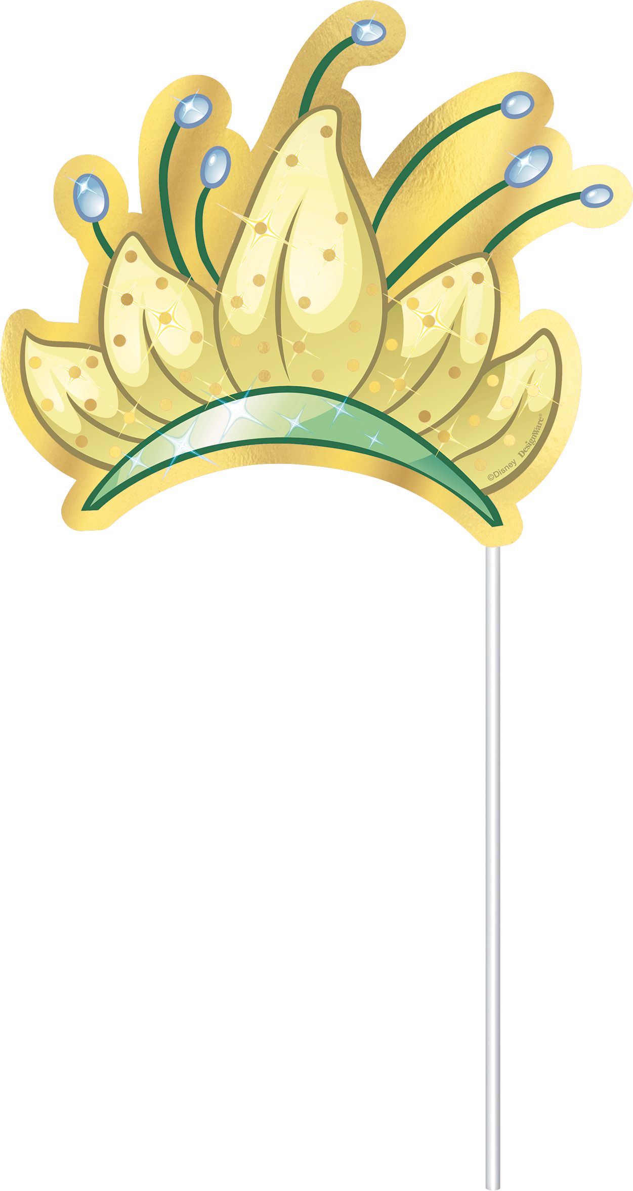 Disney Princess Once Upon A Time Photo Booth Sign Props, Multi-Coloured, 12-in, 13-pk, for Birthday Party Front_Flat