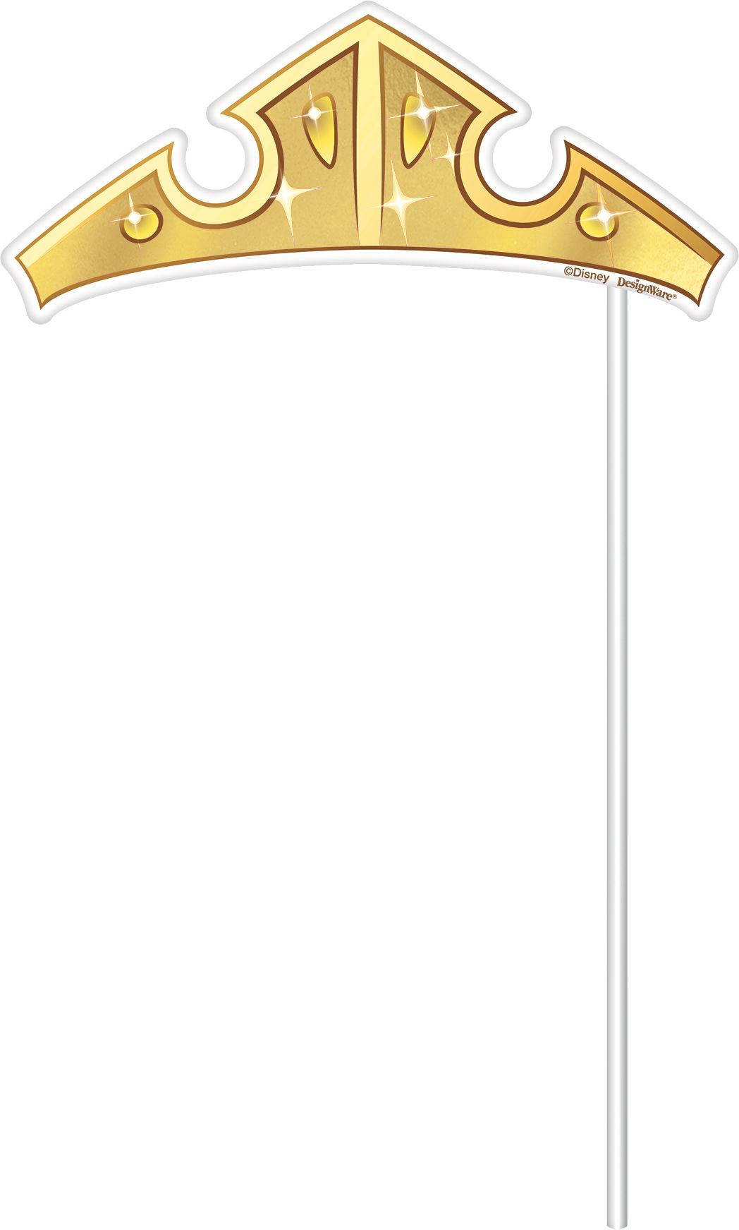 Disney Princess Once Upon A Time Photo Booth Sign Props, Multi-Coloured, 12-in, 13-pk, for Birthday Party Front_Flat