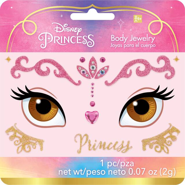 Disney Once Upon a Time Non-Toxic Body Jewelry for Birthday Party Favours, 18-pc Front_Flat