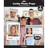 Fun Frame Photo Booth Props, 5-pk Front_Flat