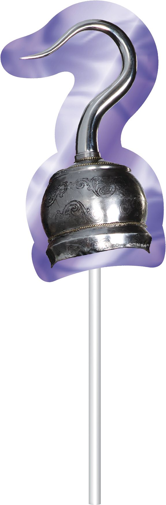 Disney Descendants "Celebrate" Plastic Fringe Scene Setter Background Decoration with Photo Booth Props, Purple, 36-in, 20-pk, for Birthday Party Front_Flat