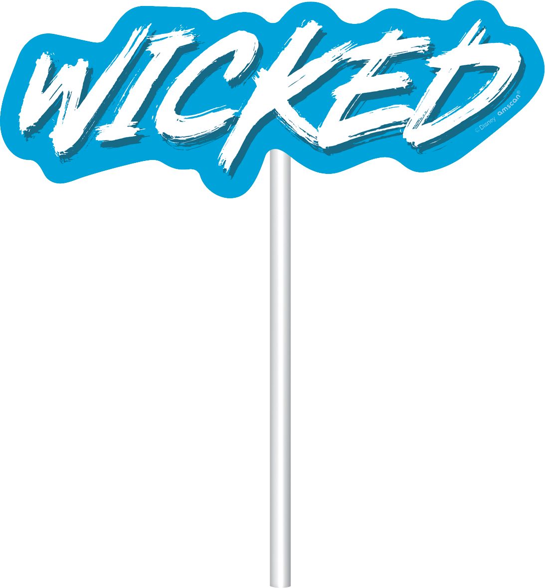 Disney Descendants "Celebrate" Plastic Fringe Scene Setter Background Decoration with Photo Booth Props, Purple, 36-in, 20-pk, for Birthday Party Front_Flat