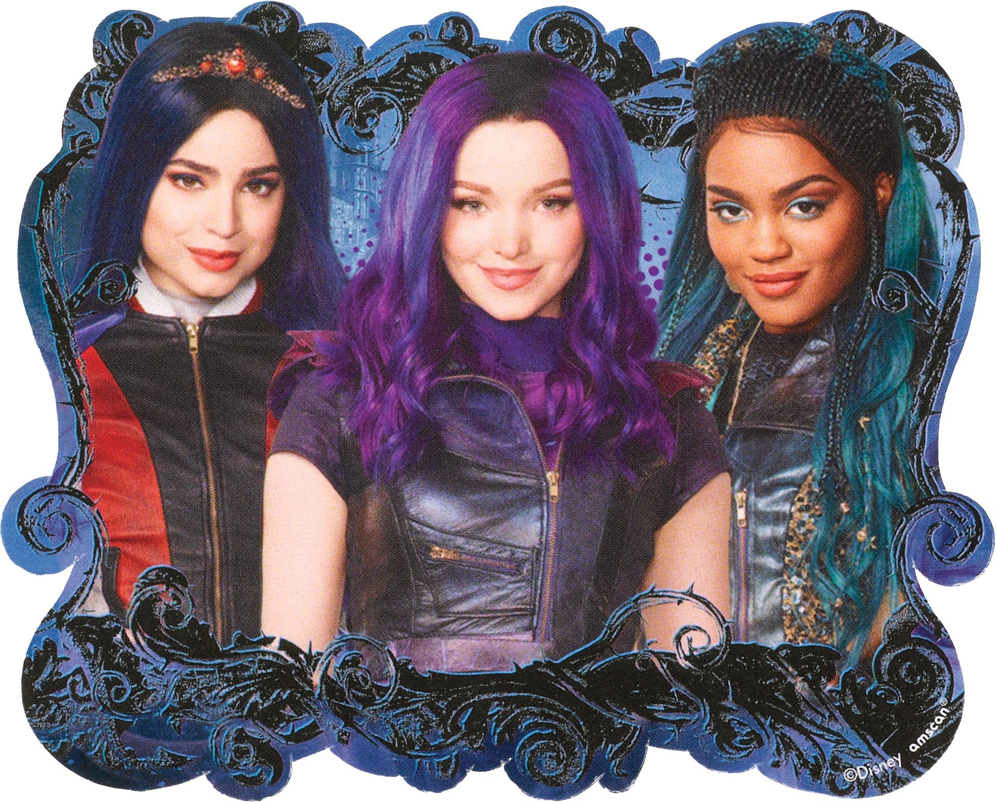 Disney Descendants Evie/Mal/Uma Mega Mix Party Favour Pack, Purple/Pink, 48-pk, for Birthday/Party Favour Front_Flat