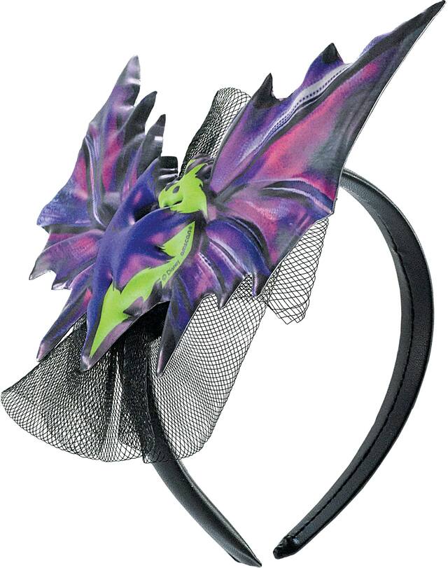 Bandeau Maléfique avec boucle, Disney Descendants, noir/violet, taille unique, accessoire à porter pour anniversaires Front_Angled_Right