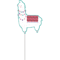 Llama Fun Scene Setter with Photo Booth Props Front_Flat