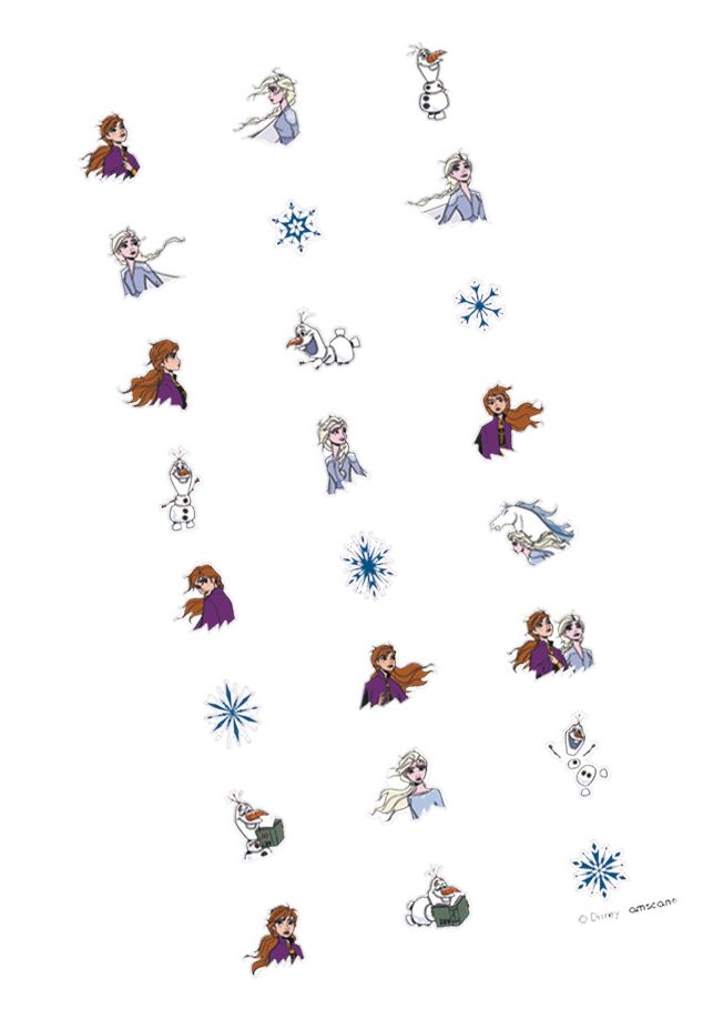 Disney Frozen 2 Nail Stickers for Birthday Party Favours, 4-pc Overhead_Flat