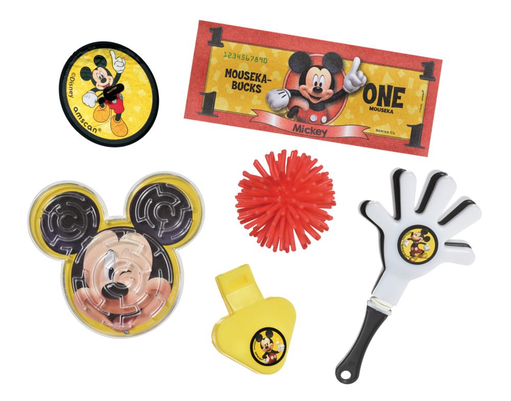 Fournitures de fête d'anniversaire Mickey Mouse, jeux de fête : :  Cuisine et Maison