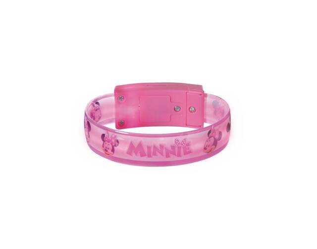 Bracelets lumineux Disney Minnie Mouse, rose, taille unique, paq. 4, cadeaux-surprises à porter pour les anniversaires Front_Elevated