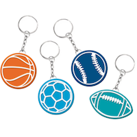 Birthday Baller Keychains for Birthday Party Favours, 8-pk Composite_or_Mixed