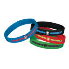 Major League Baseball MLB Play Ball Rubber Wristband Bracelets, Red/Blue,  One Size, 12-pk, Wearable Accessory Favours for Sports