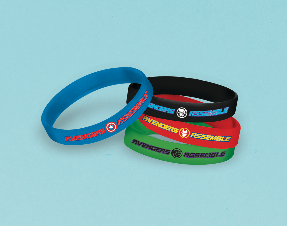 Red black and shop green wristbands