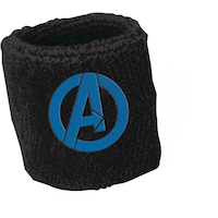 Kids Disney Marvel Avengers Sweat Bands, Black/Blue, One Size, 8-pk, for Halloween Front_Elevated