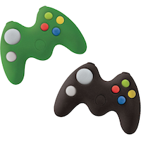 Level Up Game Controller Pencil Erasers, Green/Black, 8-pk, for Arts & Crafts/Birthday Favour Overhead_Flat